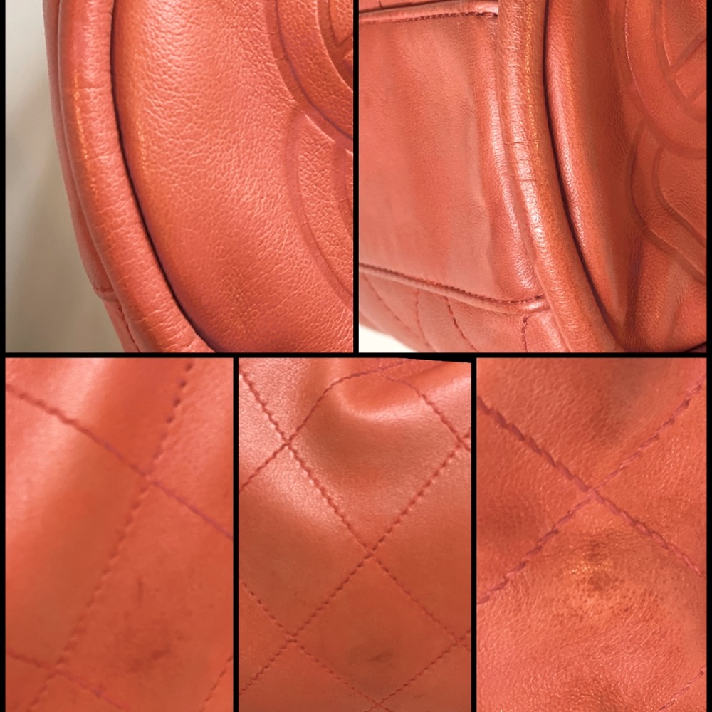 ⛔️SOLD⛔️CHANEL Lambskin Ultimate Soft Hobo Coral (Authenticated) - Picture 5 of 9